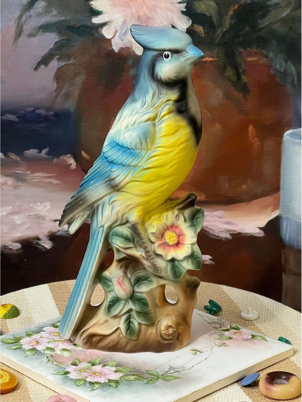 Hand-Painted Norleans Blue Jay (no sticker)